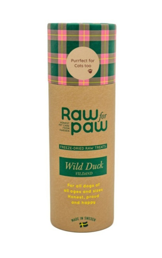 RAW FOR PAW Dzika kaczka liofilizowane przysmaki 45 g