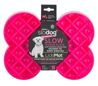 SMALL SLODOG® Miska spowalniająca jedzenie 250 ml różowa