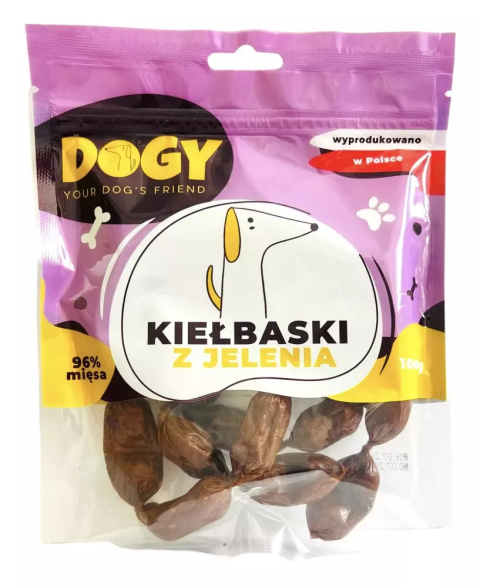 DOGY Kiełbaski z jelenia 100 g