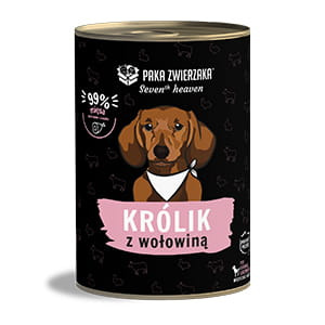 SEVEN HEAVEN Karma mokra królik z wołowiną 400 g